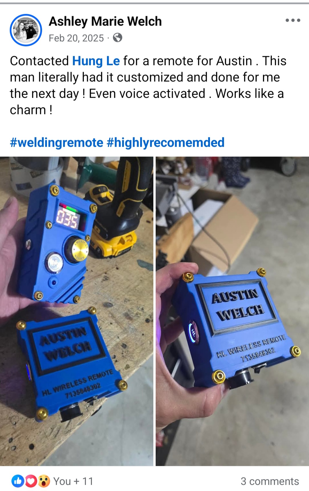 Custom Name — Next Day